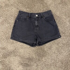 PacSun Faded Black Jean Mom Shorts